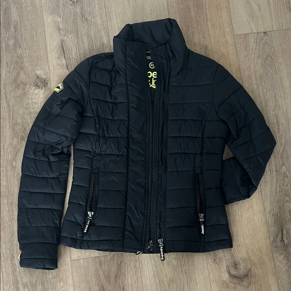 Superdry Women's Black Puffer Jacket